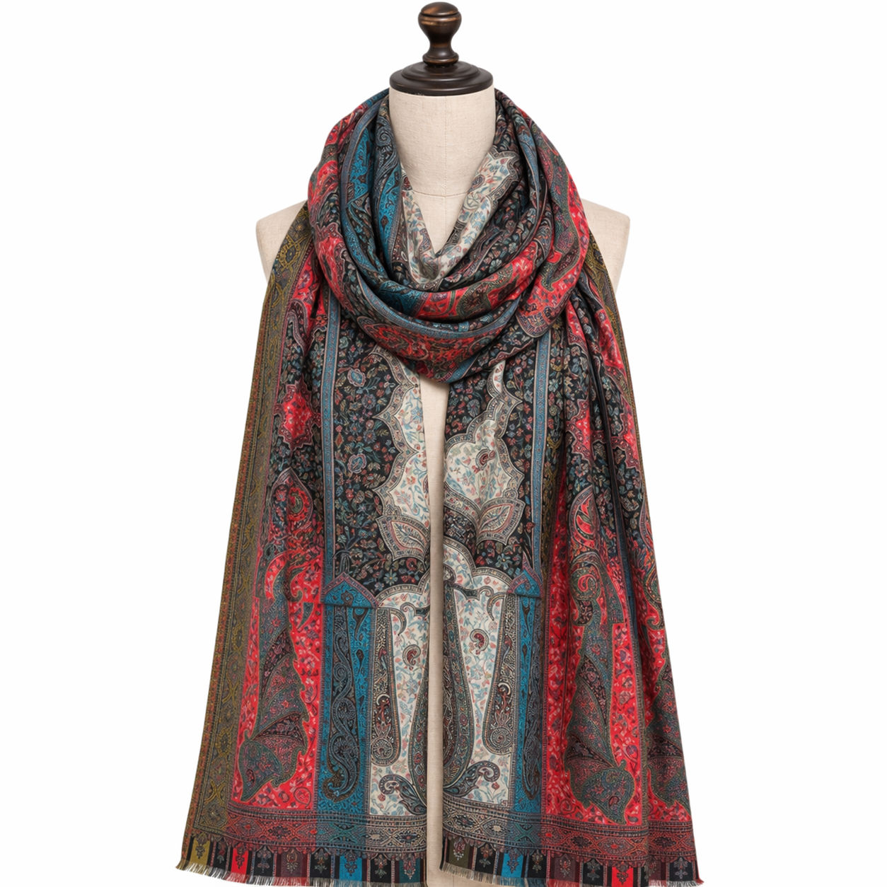 Kashmiri Large Jamavar Kani Wrap